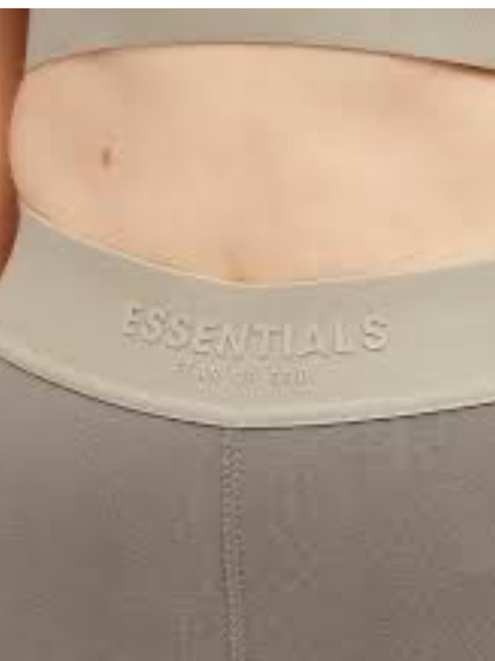 Fear of God ESSENTIALS Desert Taupe/Light Taupe High-Waist Sport Leggings